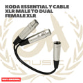 koda essential Y Cable XLR Male to Dual Female XLR - Kabel XLR