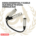 koda essential Y Cable XLR Male to Dual Female XLR - Kabel XLR