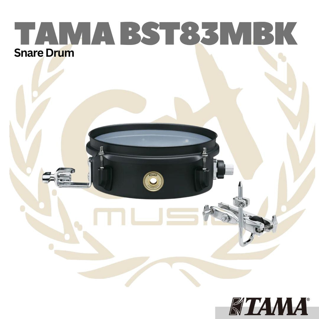 TAMA BST83MBK 3x8inch Metalworks Effect Snare Drum w/MC69 Attachment