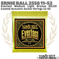 ERNIE BALL Everlast 2558 Coated Acoustic Guitar Strings 11-52 | Senar