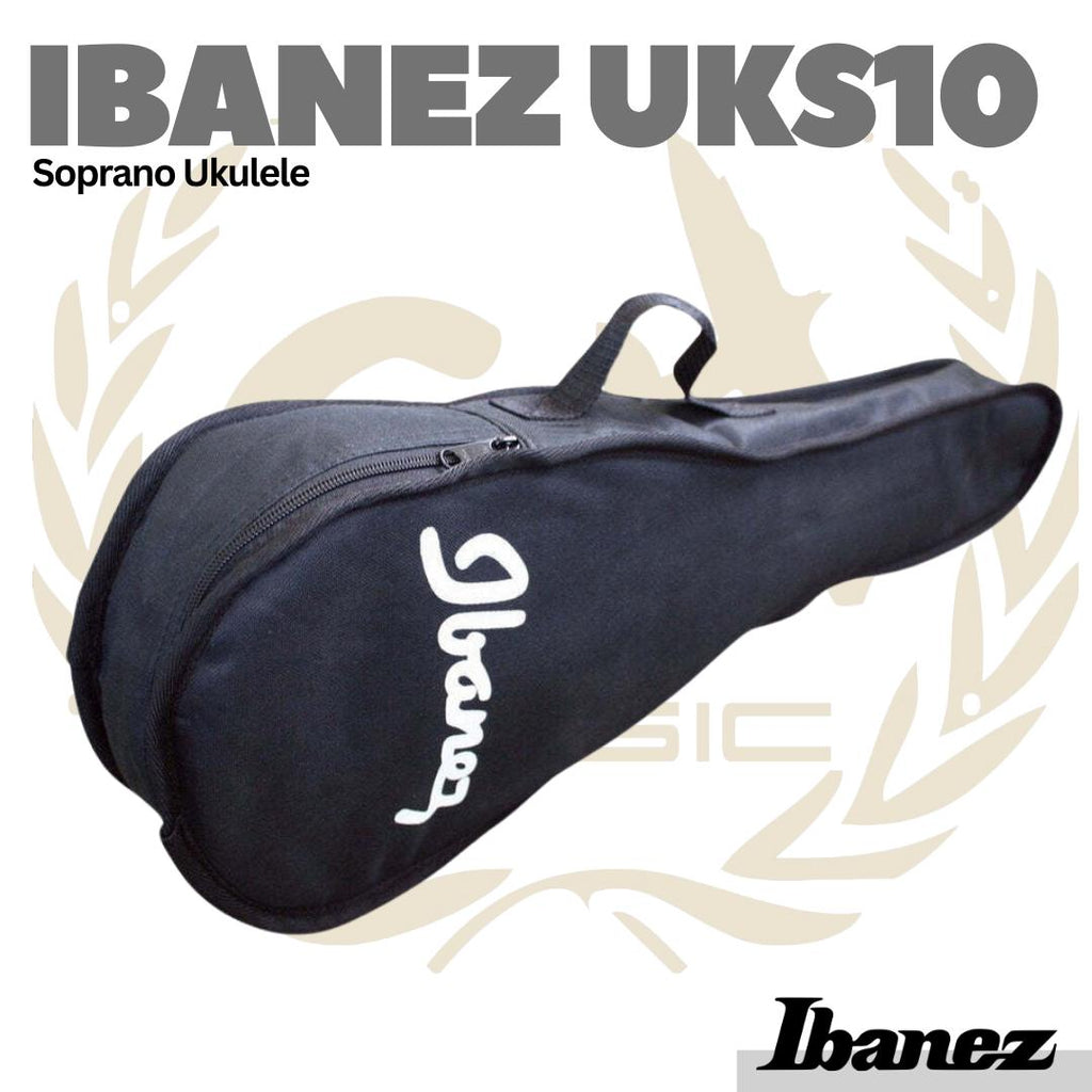 Ibanez UKS10 Soprano Style Body Ukulele w/Bag