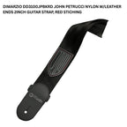 DiMarzio John Petrucci Nylon w/Leather Ends 2inch Guitar Strap - Strep Gitar DD3100JPBK