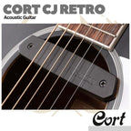 Cort CJ-Retro Jumbo Acoustic Guitar w/Gig Bag - Gitar Akustik