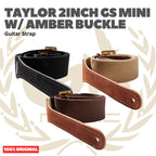 Taylor 2Inch GS Mini Guitar Strap w/Amber Buckle - Strap Gitar