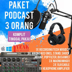 RECORDING TECH MX6DSP PLUS MAONO A03, PODCAST 3 ORANG KOMPLIT