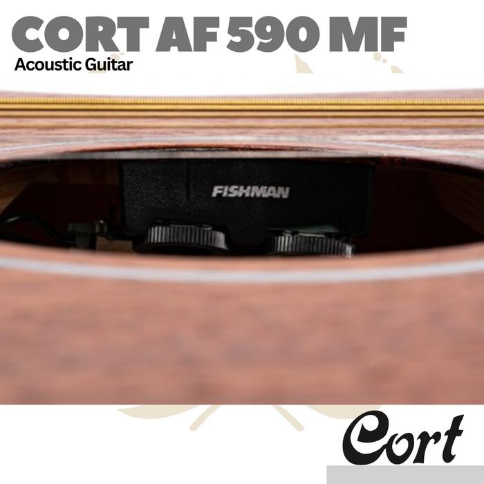 Cort AF590MF Acoustic Guitar w/Bag - Gitar Akustik AF 590MF