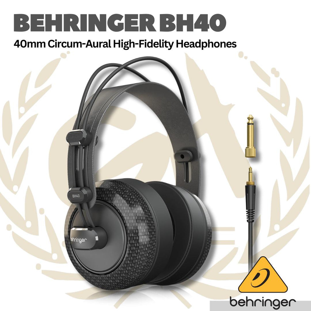 Behringer BH40 Premium 40 mm Circum-Aural High-Fidelity Headphones
