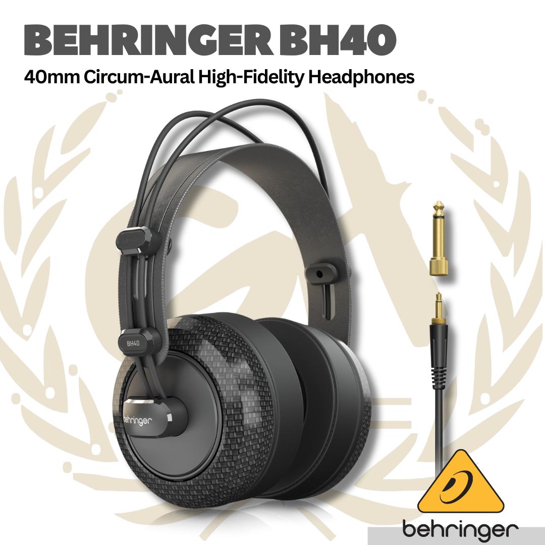 Behringer BH40 Premium 40 mm Circum-Aural High-Fidelity Headphones
