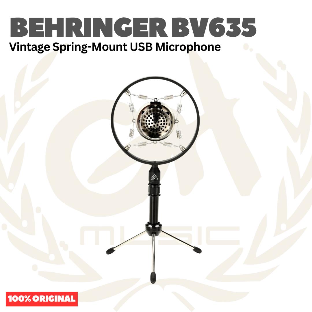Behringer BV635 Vintage Spring-Mount USB Microphone - Mic Condenser