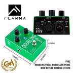 FLAMMA FV02, DOUBLING VOCAL PROCESSOR PEDAL WITH REVERB CHORUS EFFECTS