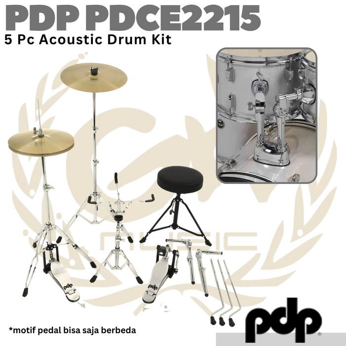 PDP Center Stage PDCE2215 5 Piece Acoustic Drum Complete Set + Cymbal