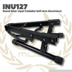 Stand Gitar Lipat Foldable Guitar Soft Arm Aluminium INU127 - Stand Lipat Gitar Bass INU-127