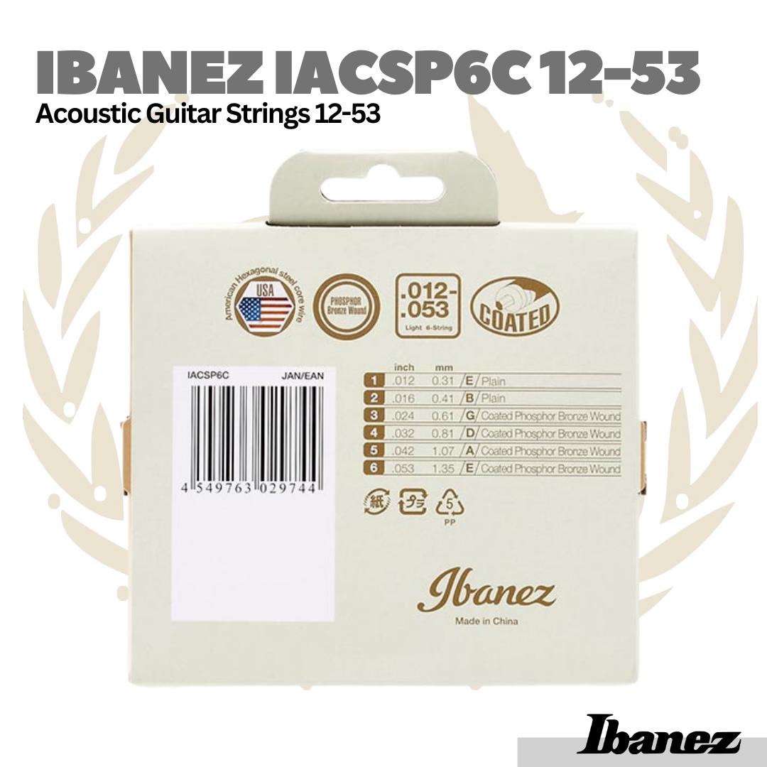 Ibanez IACSP6C 12-53 Phospor Bronze Acoustic Guitar Strings - Senar Gitar
