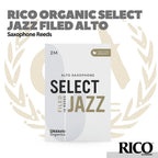 D'addario Organic Select Jazz Filed Alto Saxophone Reeds