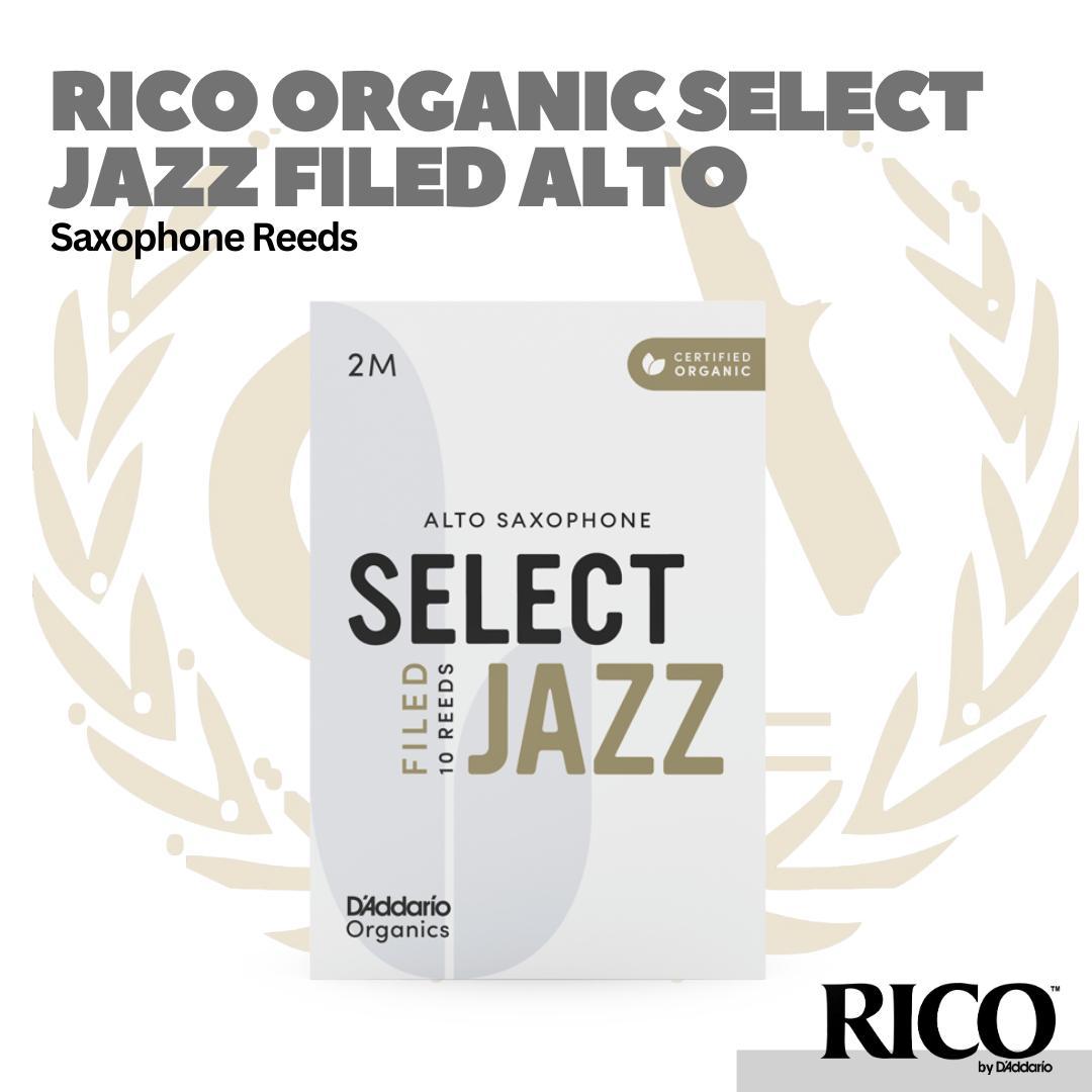 D'addario Organic Select Jazz Filed Alto Saxophone Reeds