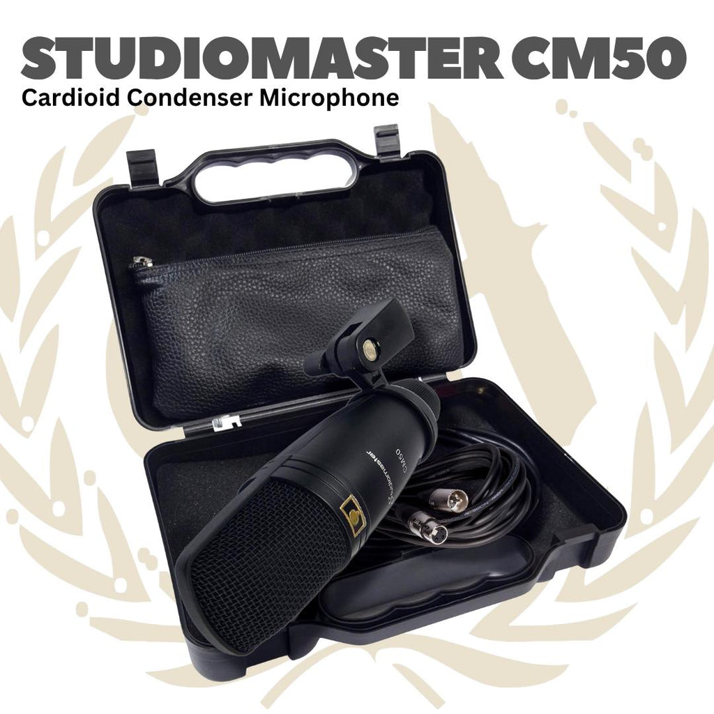CM50 Mikrofon Kondenser Cardioid - CM 50 Mic Studio Master CM-50 Mik Kondenser Mikrofon Original