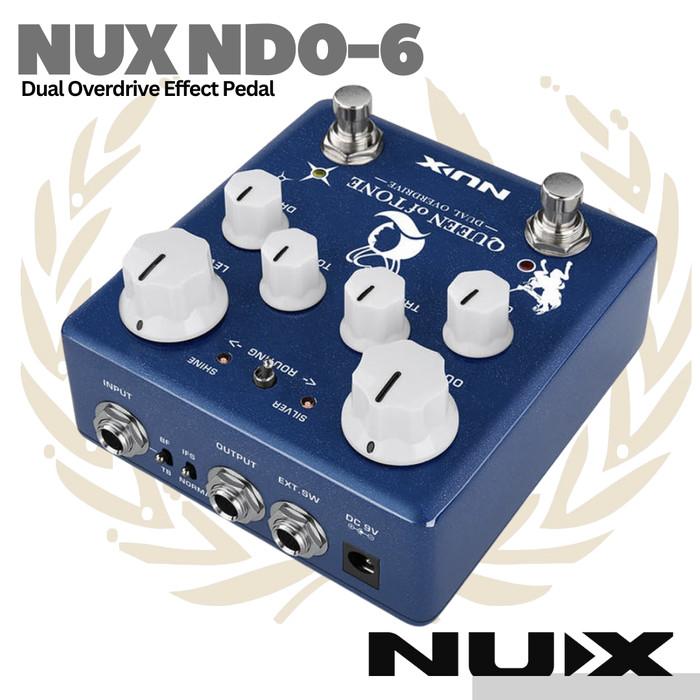 NUX Queen of Tone NDO6 Overdrive Guitar Effect Pedal Efek Gitar NDO-6