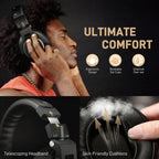 Maono MH700 Monitoring Headphones - Headset Podcast, Recording, Studio