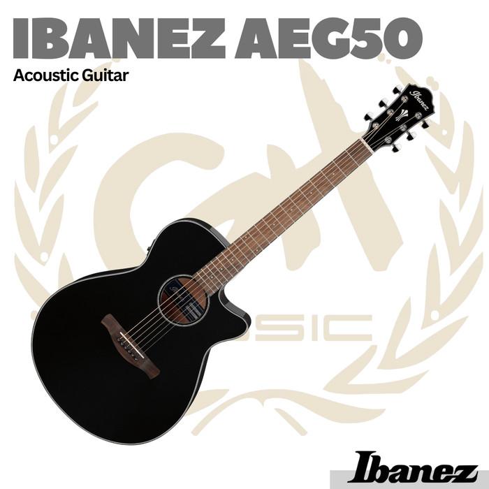 IBANEZ AEG50 ACOUSTIC GUITAR - GITAR AKUSTIK