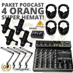 PAKET PODCAST 4 ORANG MURAH BERKUALITAS PM360 / BM800 + RT ELEGANT 6 MK2