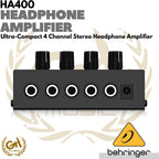 BEHRINGER HA400 Ultra-Compact 4 Channel Stereo Headphone Amplifier