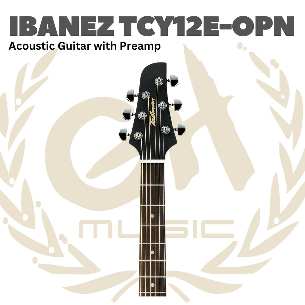 Ibanez TCY12E-OPN Acoustic Guitar with Preamp, Open Pore Natural - Gitar Akustik dengan Pre-amp TCY12EOPN TCY12E OPN Original