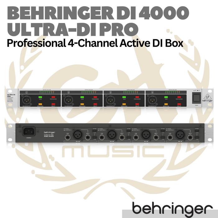 BEHRINGER ULTRA-DI PRO DI4000 4 Channel Active DI Box | DI4000