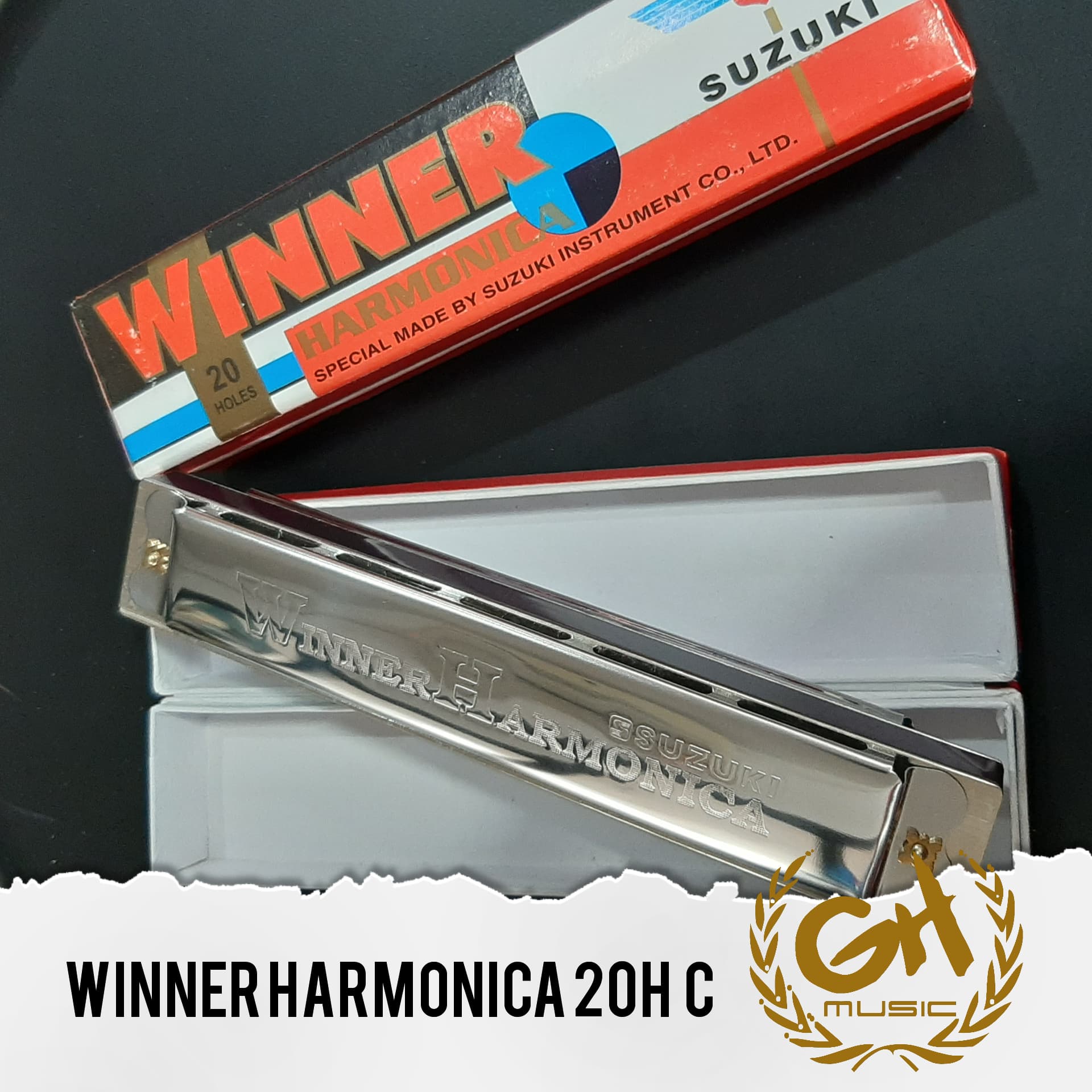 WINNER HARMONICA 20 HOLES C ORIGINAL BY SUZUKI INSTRUMENT