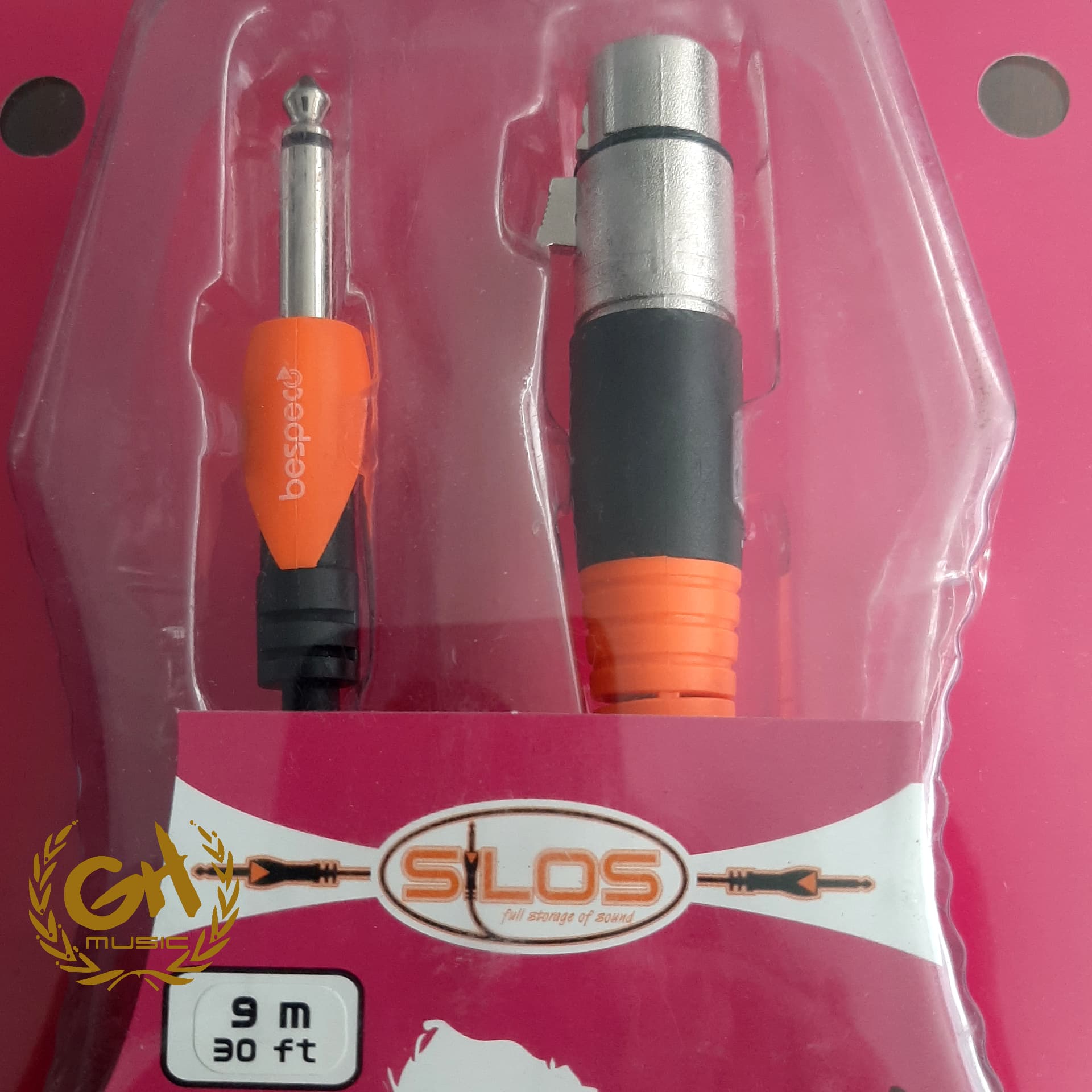 BESPECO SLJF900, 9 METER PRO AUDIO CABLE XLR TO TS