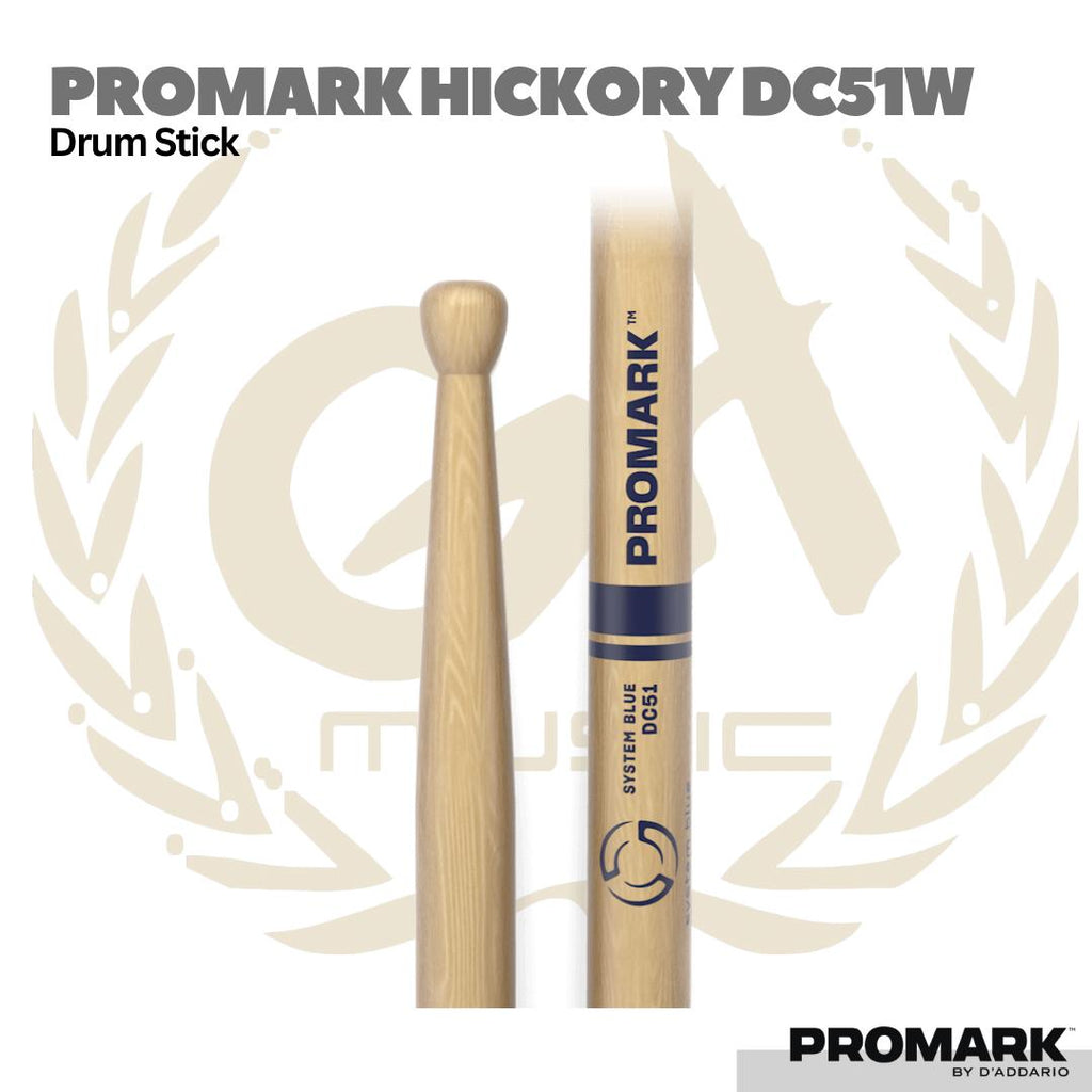 Promark DCS51W Hickory Drum Stick - Stik Drum