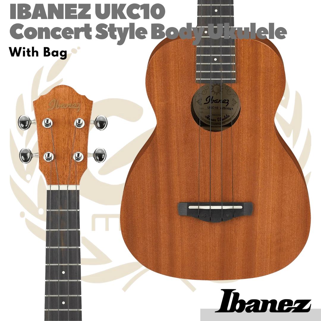 IBANEZ UKC10 Concert Style Body Ukulele w/Bag