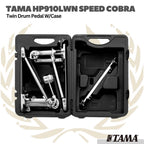 TAMA HP910LWN Speed Cobra Twin Pedal w/Case