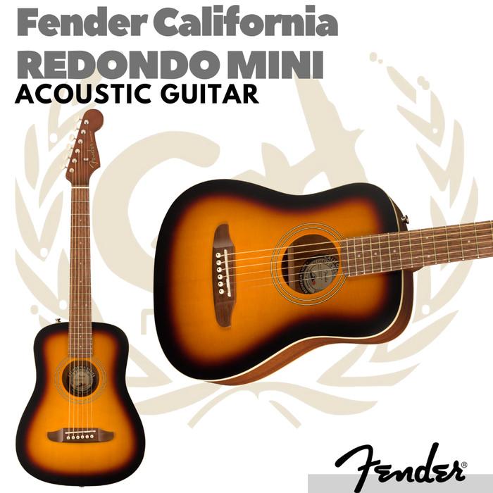 Fender California Redondo Mini Guitar Free Softcase | Gitar Akustik
