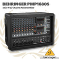Behringer PMP1680s 1600 W 10-Channel Powered Mixer, Dual Multi-FX Processor and FBQ