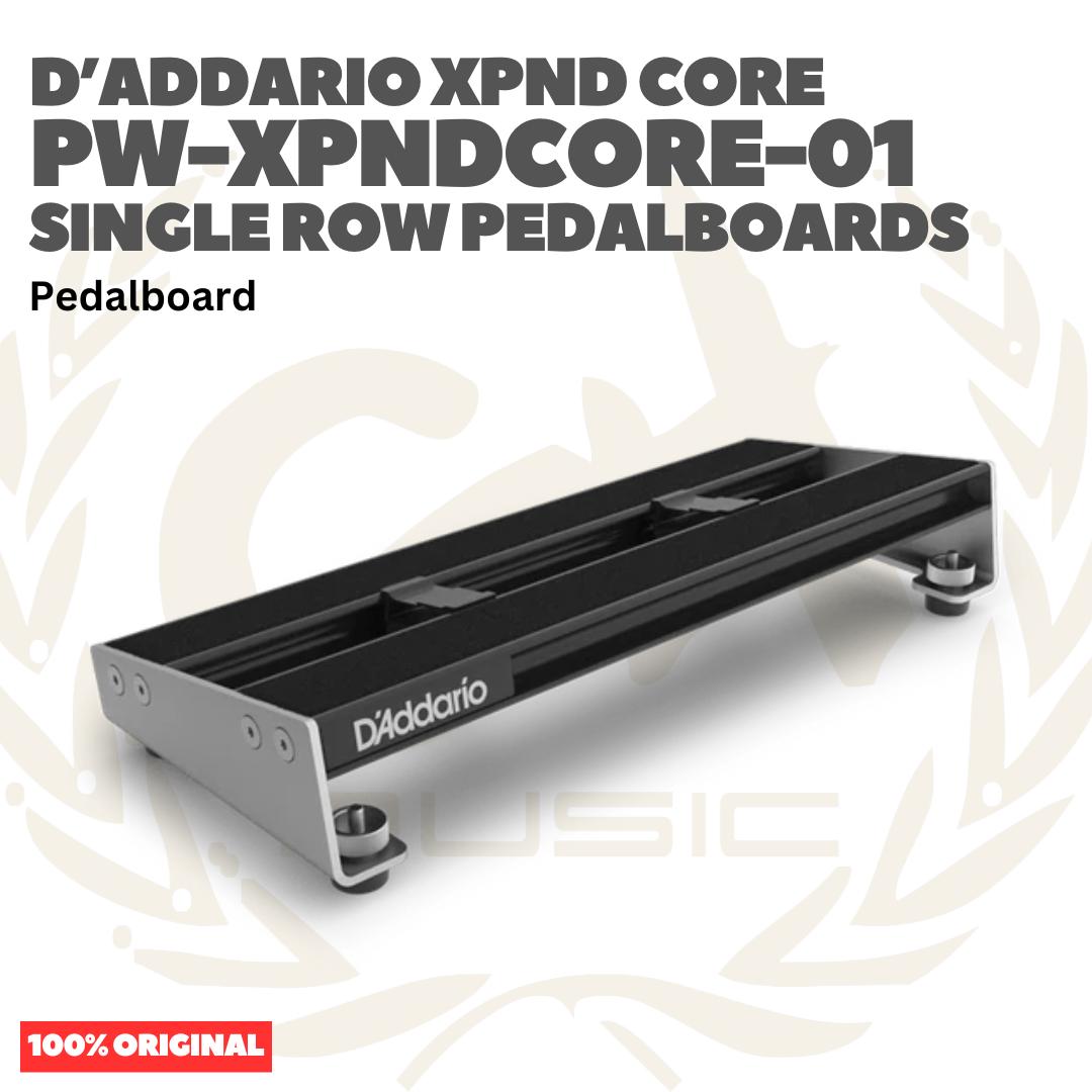 D'Addario PW-XPNDCORE-01 XPND Core Single Row Pedalboard - Pedal Board for Guitar Bass Effects