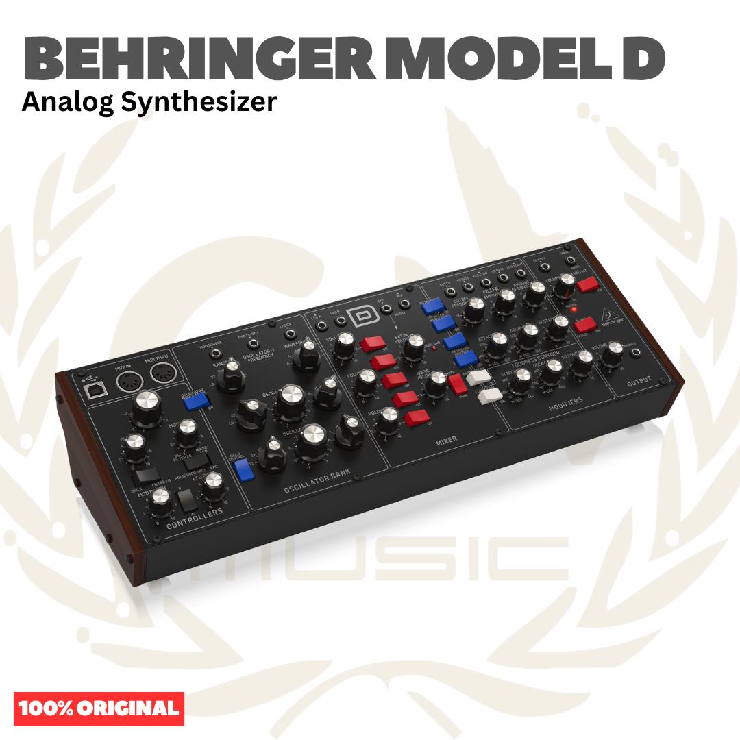 Behringer MODEL D Authentic Analog Synthesizer with 3 VCOs, Ladder Filter, LFO and Eurorack Format