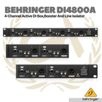Behringer DI4800A Professional 4 Channel Active DI-Box - Direct Box Instrument
