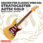 SQUIER FSR Classic Vibe 60s Stratocaster Electric Guitar - Gitar Listrik Elektrik Original Asli