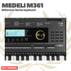 MEDELI M361 61-Keys Millenium Series Keyboard Portable - M 361 Keyboard Original Asli