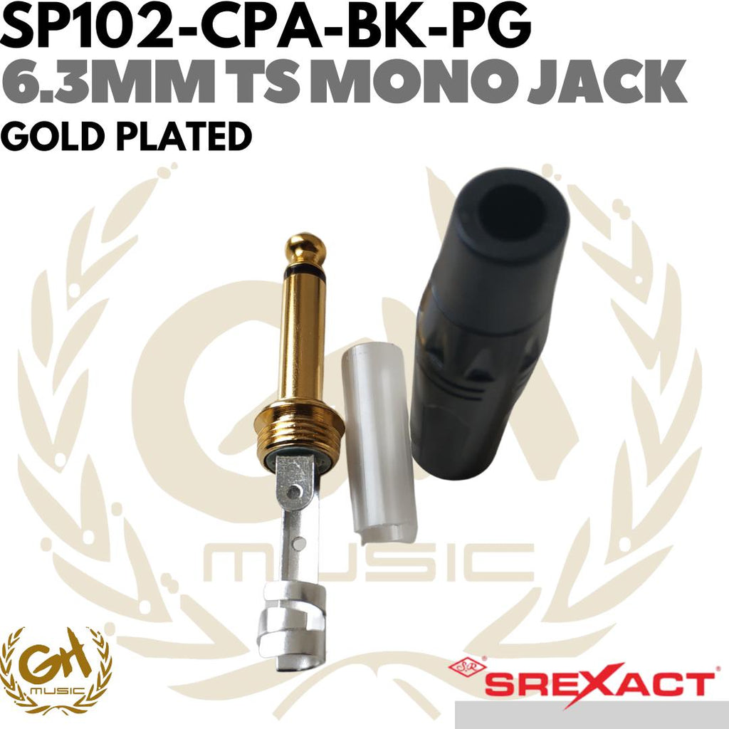 SREXACT 6.3mm TS Mono Jack - 6.5mm Akai Toa Instrumen Unbalanced 1/4"
