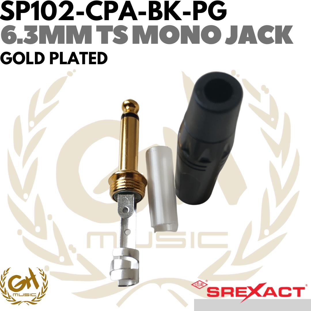 SREXACT 6.3mm TS Mono Jack - 6.5mm Akai Toa Instrumen Unbalanced 1/4"