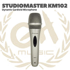 KM102 Dynamic Cardioid Microphone - KM 102 Mic Dinamik Studiomaster Mik Karaoke KM-102 Original