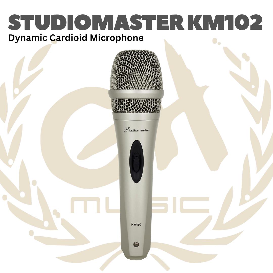 KM102 Dynamic Cardioid Microphone - KM 102 Mic Dinamik Studiomaster Mik Karaoke KM-102 Original