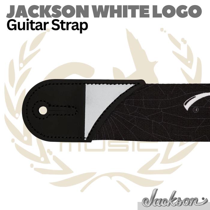 JACKSON WHITE LOGO Guitar & Bass Strap | Strep Gitar