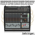 BEHRINGER EUROPOWER PMP4000 16 channel 1600W Powered Audio Mixer