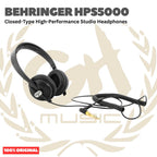 Behringer HPS5000 Closed-Type High-Performance Studio Headphones - HPS 5000 Headphone Studio Original Asli
