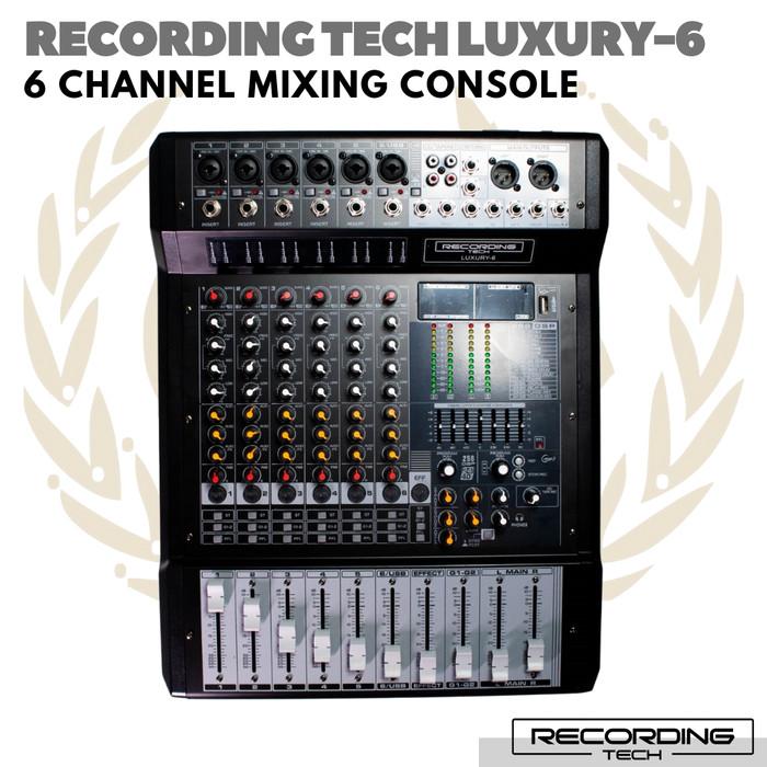 RECORDING TECH LUXURY 6 MIXING CONSOLE | Audio MIxer 6 Channel Luxury6