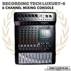 RECORDING TECH LUXURY 6 MIXING CONSOLE | Audio MIxer 6 Channel Luxury6