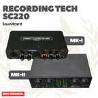 Recording Tech SC220 MK-I & MK-II Professional Audio Interface Soundcard for Recording or Live Streaming - Sound Card SC-220