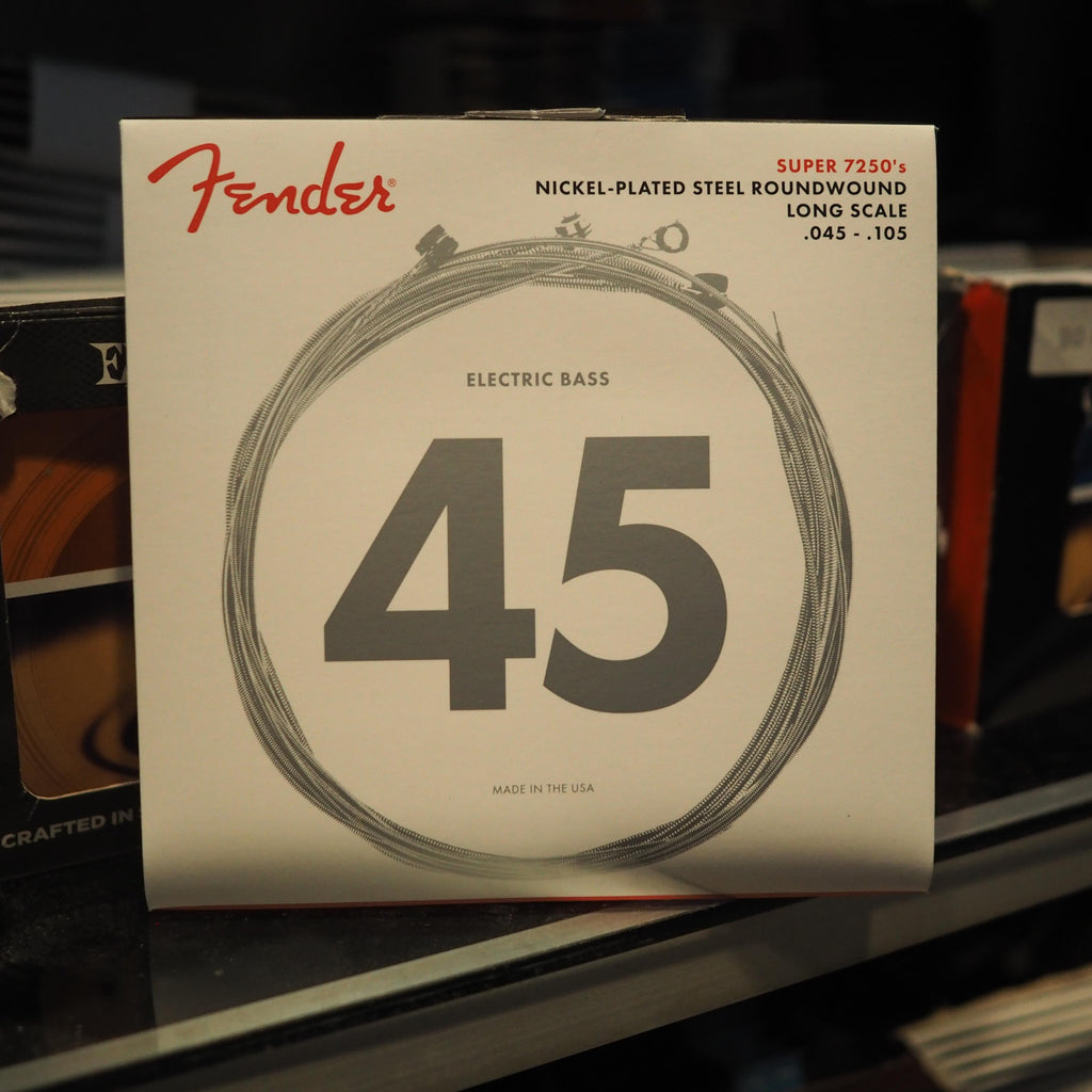 Fender 7250M 45-105 Roundwound Long Scale Bass Guitar Strings - Senar Bass